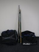 A bundle of fishing rods,