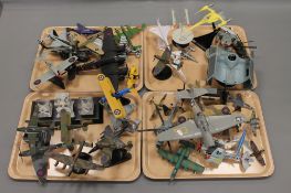 A large collection of die-cast and other model aircraft etc.