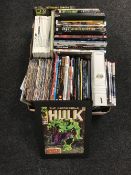 Two boxes of books and comics - Marvel, Star Wars,