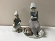 Two Lladro figures;