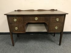 A 19th century inlaid mahogany desk,