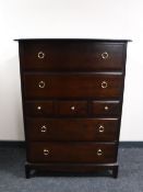 A Stag Minstrel seven drawer chest