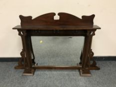 An Art Nouveau style dressing table mirror, width 122.