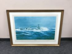 After Robert Taylor : HMS Cavalier, limited edition reproduction in colours,