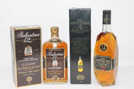 Ballantine's - Very Old Scotch Whisky, 1l, together with J & W Hardie Ltd - The Antiquary,