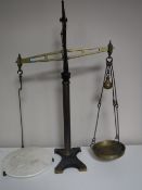 A set of early 20th century balance scales by Hunt & Co of London
