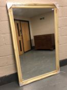 A Victorian style cream overmantel mirror,
