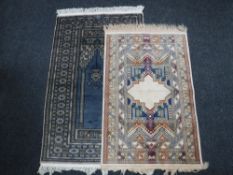 Two Eastern rugs