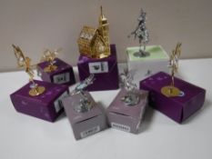 Seven boxed ornaments with Swarovski Crystal elements