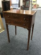 An inlaid Regency style side table