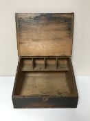 An antique pine writing slope