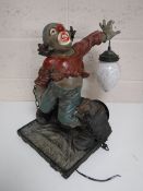 A contemporary ceiling light;