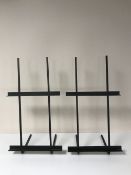 Five contemporary metal picture stands