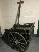 An antique hand cart