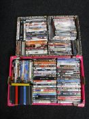 Three boxes of assorted DVD's