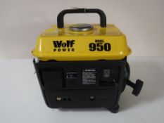 A Wolf Power model 950 generator