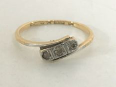 A lady's 18ct gold dress ring