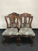 A set of four 19th century mahogany dining chairs (4)