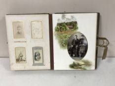 A Victorian musical photograph album