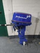 A Johnson outboard motor