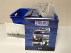 A box containing Atlas warship magazines in folders