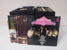 A box of two cases of LP's,