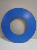 Four mid 20th century metal letter O's