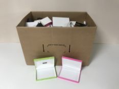 A box of a large quantity of assorted jewellery boxes