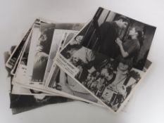 A small quantity of black and white cinema lobby cards