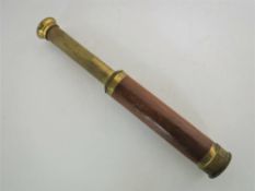 A Victorian pocket telescope by Salom and Company