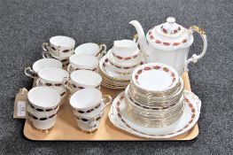 A tray of forty-nine pieces of Paragon Elegance tea china
