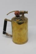 An early twentieth century brass sprayer, height 21.