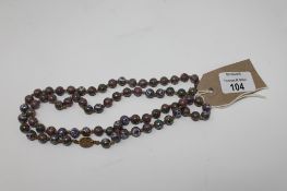 A cloisonne bead necklace
