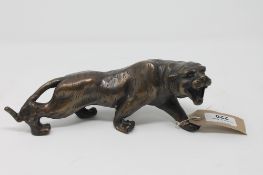 A bronze figure of a tiger