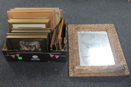 A box of assorted framed pictures and prints - Anton Pieck 3D pictures,