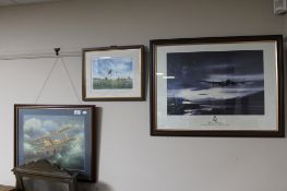 A signed framed print 'Great Warrior', a tribute to Dambuster pilot Bill Townsend,