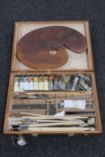 An artist case with contents