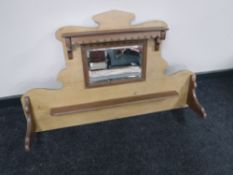 A pine washstand back