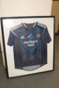 Alan Shearer signed Newcastle United Football Club shirt (Adidas Northern Rock navy blue change