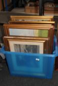 A box containing assorted continental school oils on board,