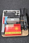 A tray containing eleven early transistor radios including Binatone, Philips,