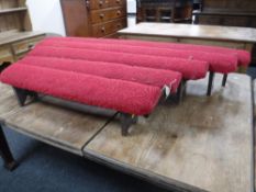 Five church kneelers