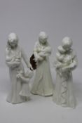 Three Royal Worcester figures; Once Upon a Time (sculpted by Glenice Devereux),
