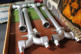 Two pairs of contemporary fire hydrant stands (4)