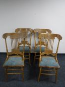 A set of four American style dining chairs