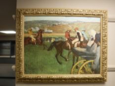 An Artagraph edition : Horse racing, framed.