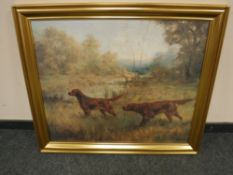 An Artagraph edition : Two setters, framed.