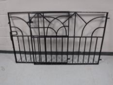 A pair of wrought iron gates