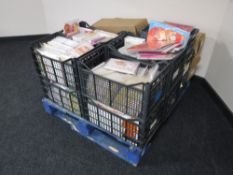 A pallet containing a large quantity of greetings cards