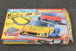 A boxed Scalextric micro